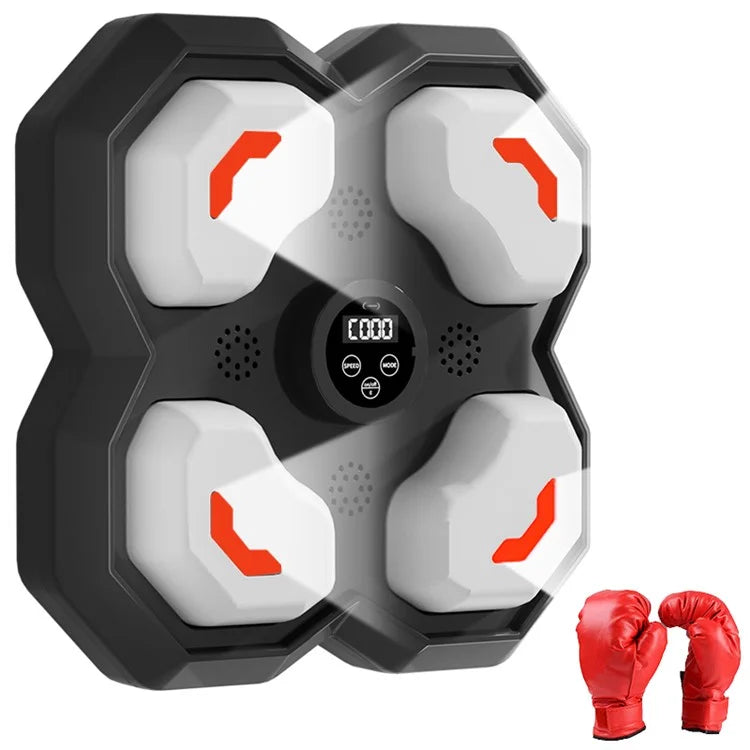 T-9612 9 Speed 5 Volume Children Smart Music Boxing Machine Reaction Training Wall Target, with Kid Gloves