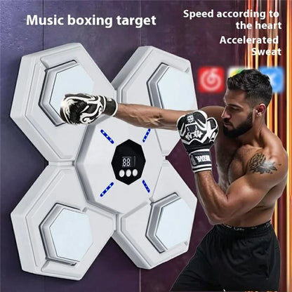 AL789275 Smart Bluetooth Music Boxing Machine Wall Mounted Boxing Target with Kids Gloves