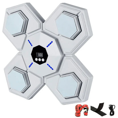 AL789275 Smart Bluetooth Music Boxing Machine Wall Mounted Boxing Target with Adults Gloves