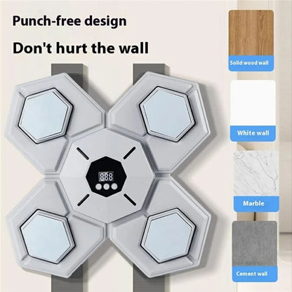 AL789275 Smart Bluetooth Music Boxing Machine Wall Mounted Boxing Target with Adults Gloves