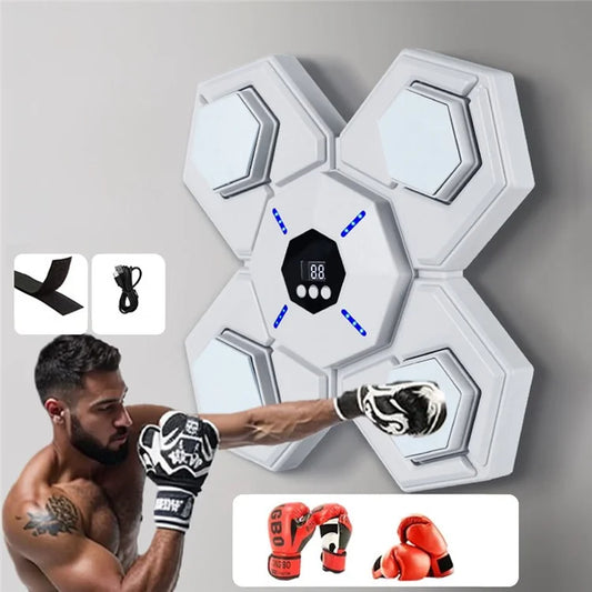 AL789275 Smart Bluetooth Music Boxing Machine Wall Mounted Boxing Target with Adults and Kids Gloves