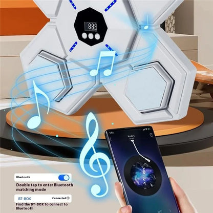 AL789275 Smart Bluetooth Music Boxing Machine Wall Mounted Boxing Target with Adults and Kids Gloves