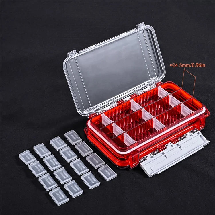 LEO 28237 Fishing Tackle Boxes Waterproof Hooks Storage Organizer Transparent PC Lure Fishing Box