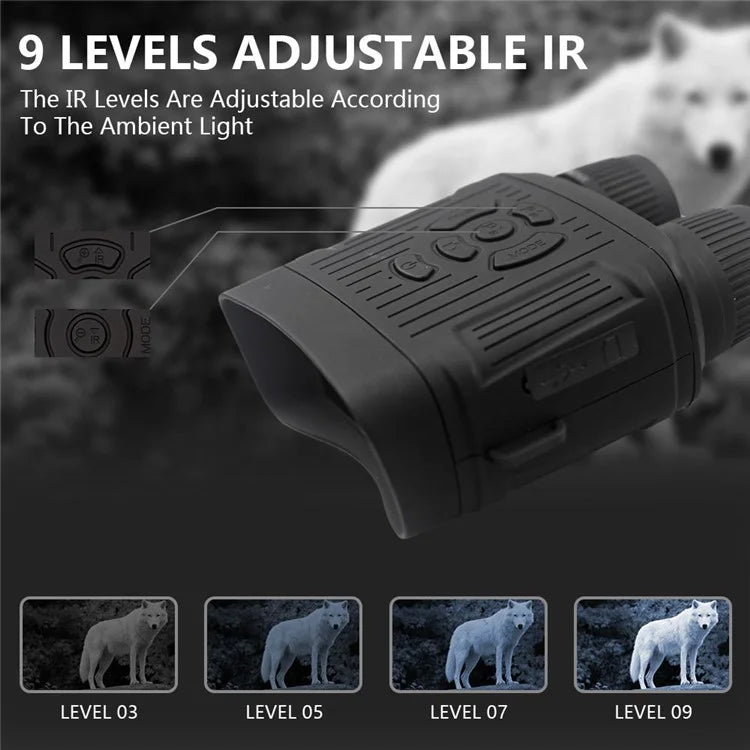 NV7000 2.7K Full-color Night Vision 10X Digital Zoom Hunting Binoculars