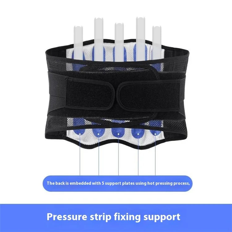 AB057 Sports Anti-Sprain Waist Support Band Yoga Fitness Adjustable Breathable Waist Guard