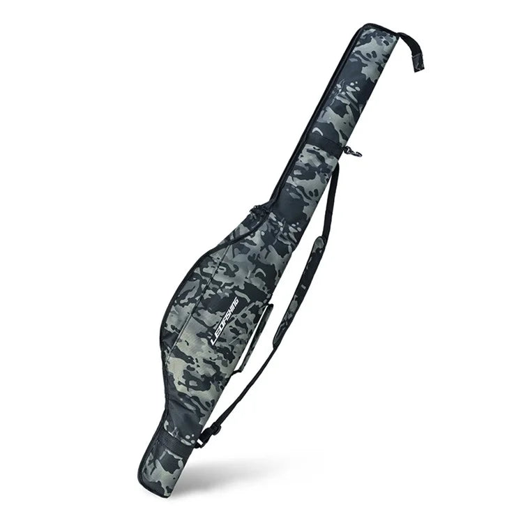 LEO 28247 140CM Fishing Pole Carrying Shoulder Bag Fishing Rod Case Nylon Cloth Storage Pouch Organizer