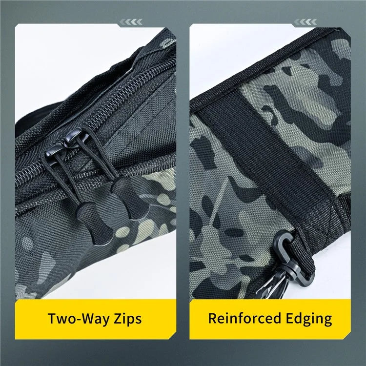 LEO 28247 140CM Fishing Pole Carrying Shoulder Bag Fishing Rod Case Nylon Cloth Storage Pouch Organizer