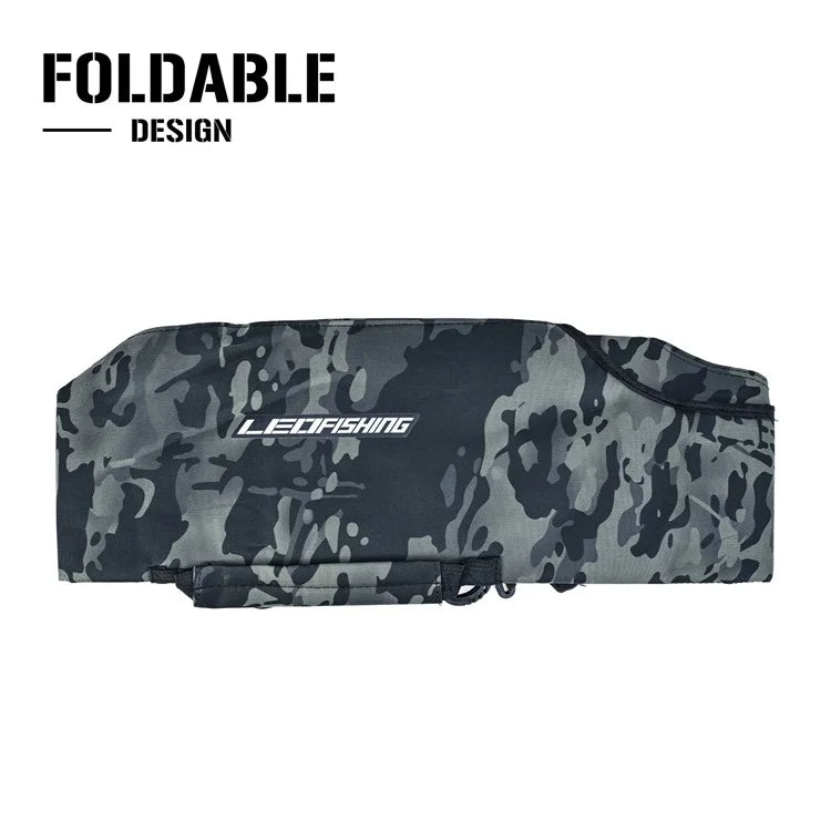 LEO 28247 140CM Fishing Pole Carrying Shoulder Bag Fishing Rod Case Nylon Cloth Storage Pouch Organizer
