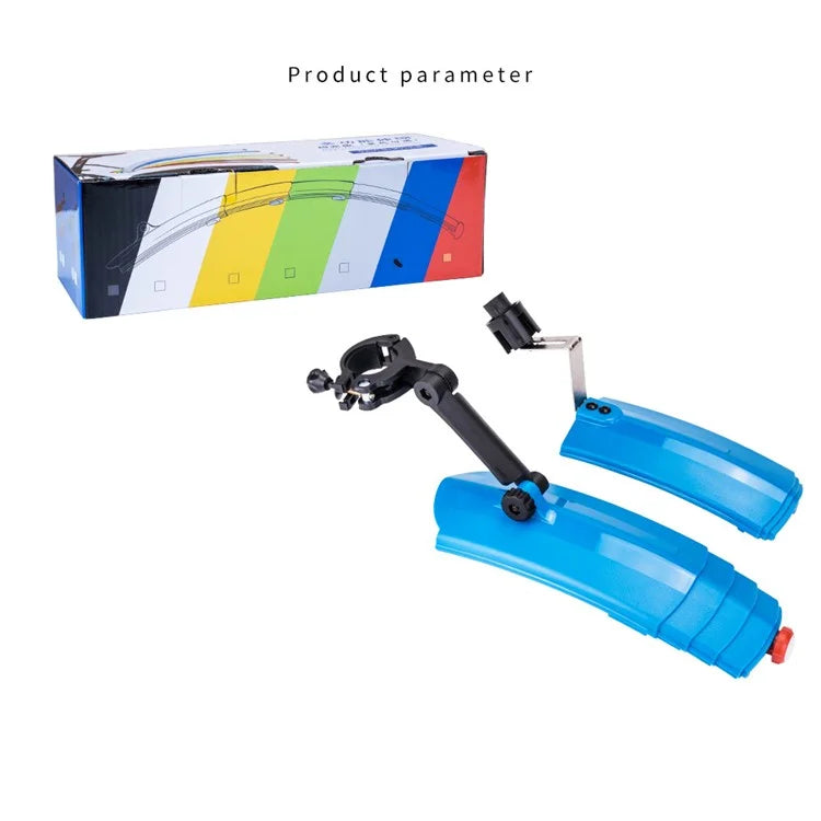 ZTTO ZT03 2Pcs Bike Fender Set Front+Rear Bike Mud Guard with Tail Light (with Installation Accessory)