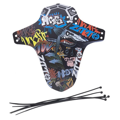 ZTTO Colorful Pattern Mountain Bike Fender PP Road Bicycle Mudguard, Short Style