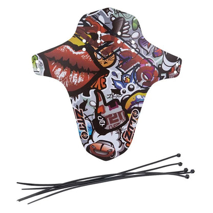 ZTTO Colorful Pattern Mountain Bike Fender PP Road Bicycle Mudguard, Short Style