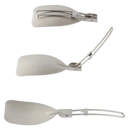 AOTU Outdoor Camping Picnic Foldable Spatula 304 Stainless Steel Turner (BPA-Free, No FDA Certification)