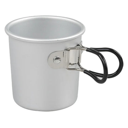 Aluminum Alloy Camping Mug Portable Coffee Cup Drinks Cup (BPA-Free, No FDA Certified)