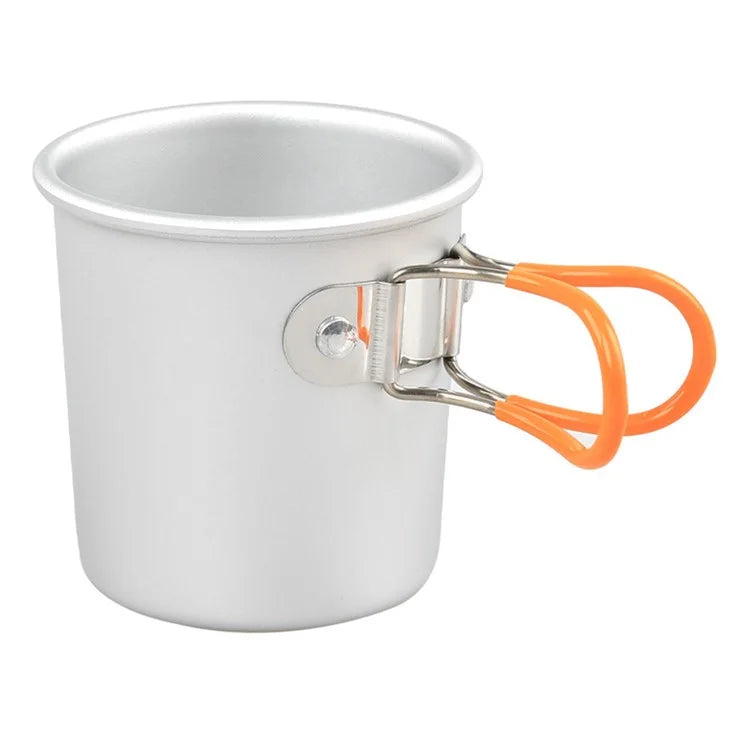 Aluminum Alloy Camping Mug Portable Coffee Cup Drinks Cup (BPA-Free, No FDA Certified)