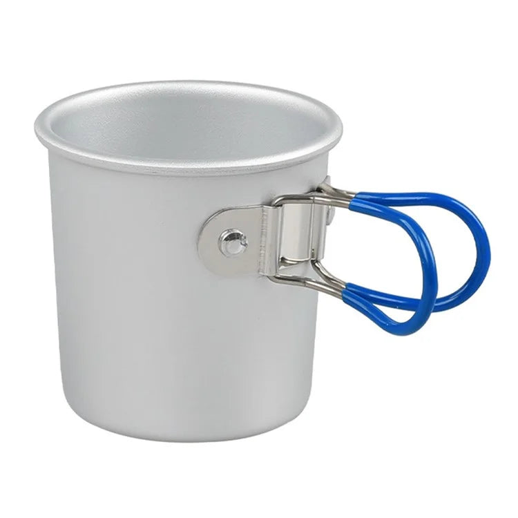 Aluminum Alloy Camping Mug Portable Coffee Cup Drinks Cup (BPA-Free, No FDA Certified)