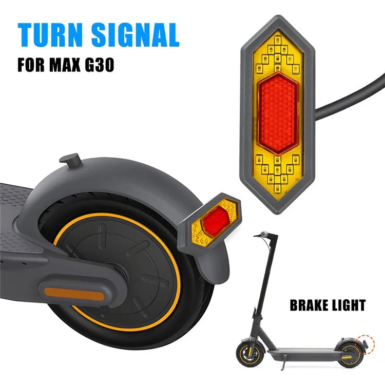 SIXYE LYG30126 For Ninebot Max G30 Tail Light Turn Signals LED Safety Warning Scooter Rear Lamp