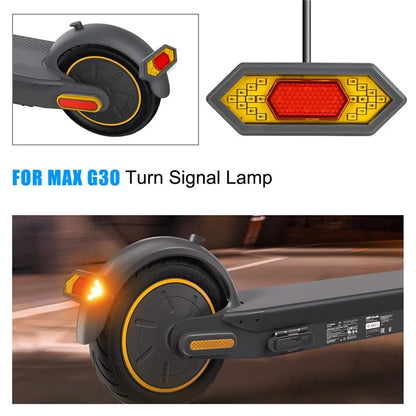 SIXYE LYG30126 For Ninebot Max G30 Tail Light Turn Signals LED Safety Warning Scooter Rear Lamp