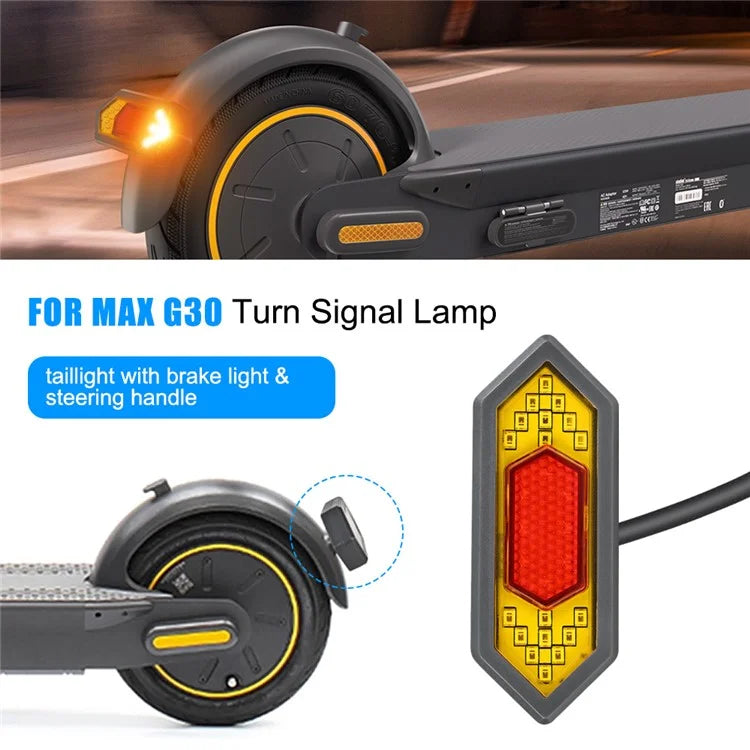 SIXYE LYG30126 For Ninebot Max G30 Tail Light Turn Signals LED Safety Warning Scooter Rear Lamp