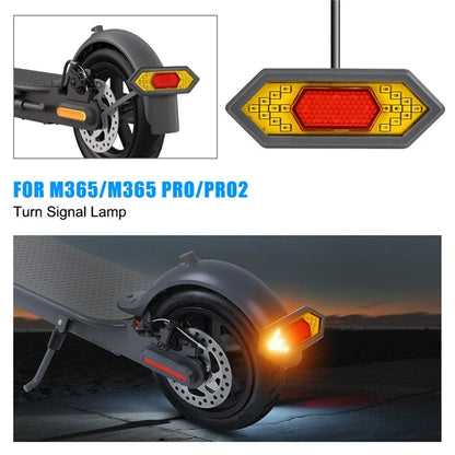 SIXYE LYXM303 For Xiaomi M365 Tail Light Turn Signals LED Safety Warning Scooter Rear Lamp