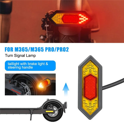 SIXYE LYXM303 For Xiaomi M365 Tail Light Turn Signals LED Safety Warning Scooter Rear Lamp
