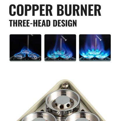 CLS 8000W Outdoor Portable Stove Camping 3-Burner Cooking Stove with EVA Bag