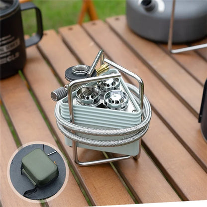 CLS 8000W Outdoor Portable Stove Camping 3-Burner Cooking Stove with EVA Bag