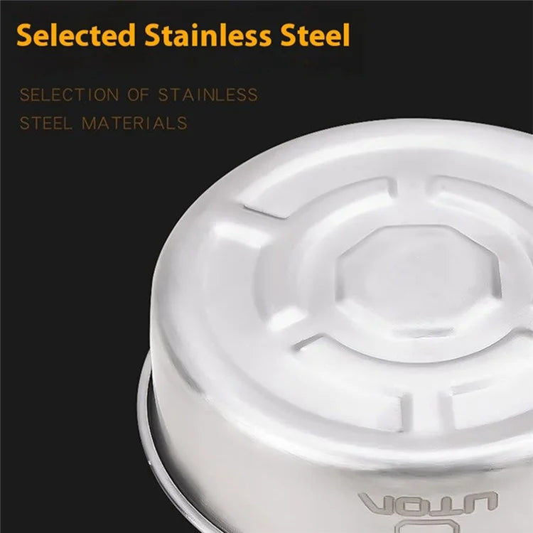 AOTU Portable Alcohol Stove Stainless Steel Outdoor Camping Spirit Burner for Picnic Hiking