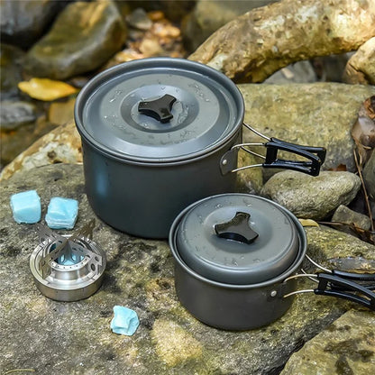 AOTU Portable Alcohol Stove Stainless Steel Outdoor Camping Spirit Burner for Picnic Hiking