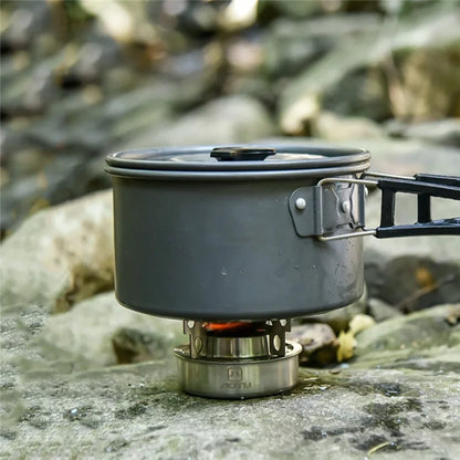 AOTU Portable Alcohol Stove Stainless Steel Outdoor Camping Spirit Burner for Picnic Hiking