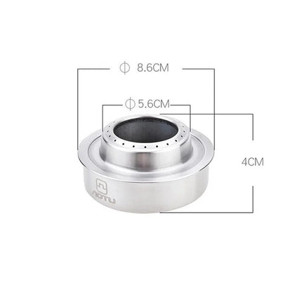 AOTU Camping Burner Alcohol Stove Stainless Steel Spirit Burner with Windscreen