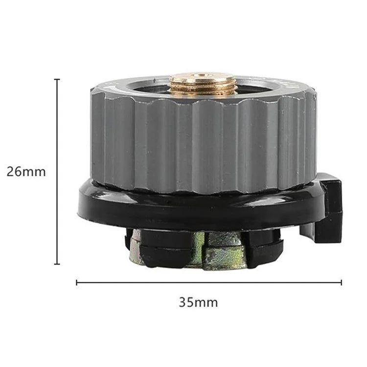 HALIN DS553 Outdoor Camping Windproof Blackened Stove Gas Burner with Gas Tank Adapter