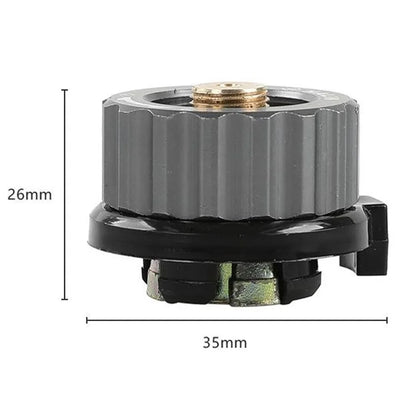 HALIN DS553 Outdoor Camping Windproof Blackened Stove Gas Burner with Gas Tank Adapter