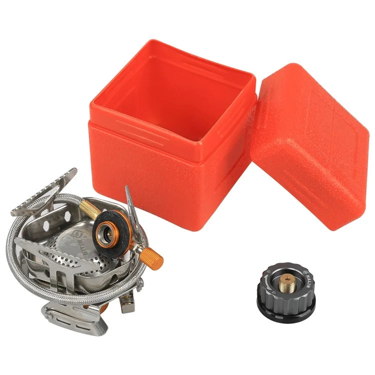HALIN DS503 Camping Portable Gas Stove Burner Cooking Stove with Fuel Canister Adapter