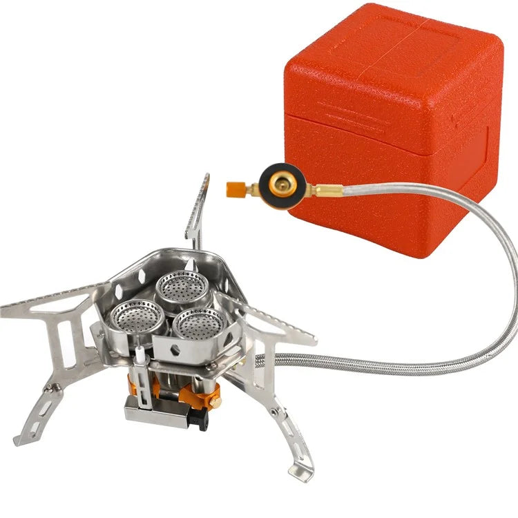 HALIN DS105 Camping Portable Gas Stove 3-Burner Cooking Stove for Backpacking