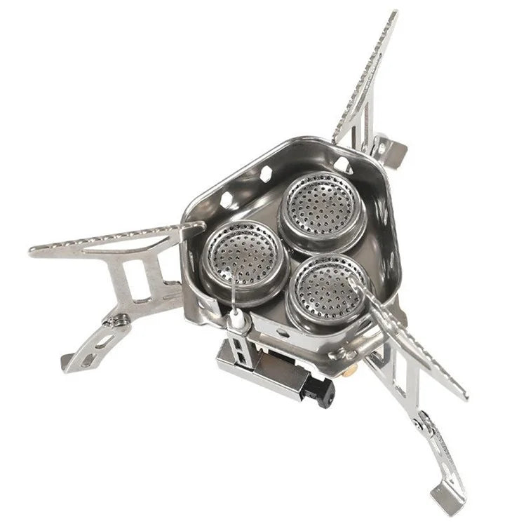 HALIN DS105 Camping Portable Gas Stove 3-Burner Cooking Stove for Backpacking
