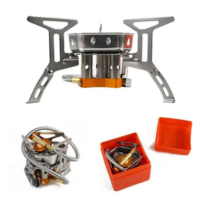 HALIN DS105 Camping Portable Gas Stove 3-Burner Cooking Stove for Backpacking