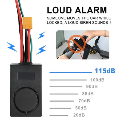 XT60 For Ninebot Max G30 36-55V 115db Security Anti-theft Alarm Remote Control Electric Scooter Part