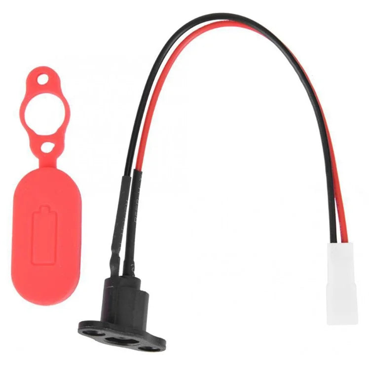 For Xiaomi M365 / Pro Charging Port + Waterproof Cover Electric Scooter Replacement Part