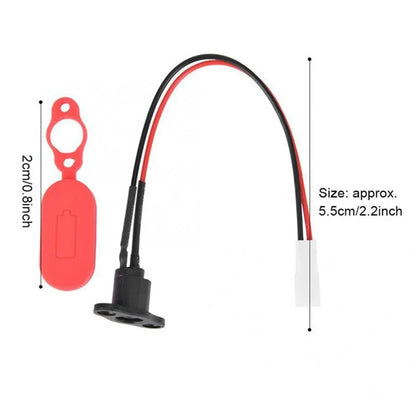 For Xiaomi M365 / Pro Charging Port + Waterproof Cover Electric Scooter Replacement Part