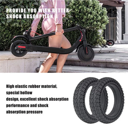 For Xiaomi M365 / Pro / Pro 2 / 1S / Lite Electric Scooter 8.5-inch Honeycomb Shock Absorber Rubber Solid Tire