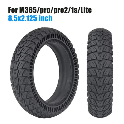 For Xiaomi M365 / Pro / Pro 2 / 1S / Lite Electric Scooter 8.5-inch Honeycomb Shock Absorber Rubber Solid Tire