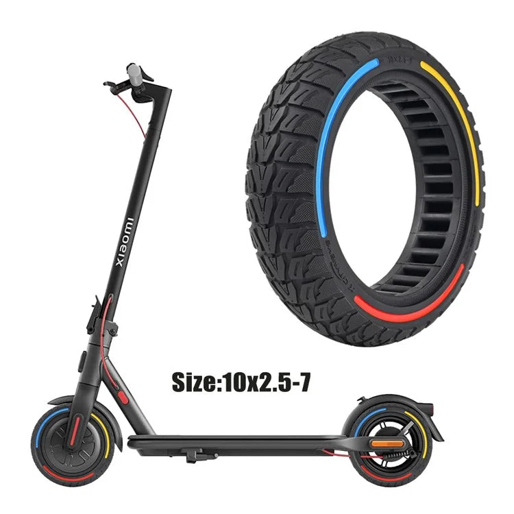 For Xiaomi Mi 4 / Mi 4 Pro Electric Scooter 10x2.5-7-Inch Replacement Rubber Tire Anti-Slip E-Scooter Wheel