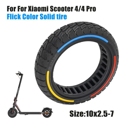 For Xiaomi Mi 4 / Mi 4 Pro Electric Scooter 10x2.5-7-Inch Replacement Rubber Tire Anti-Slip E-Scooter Wheel