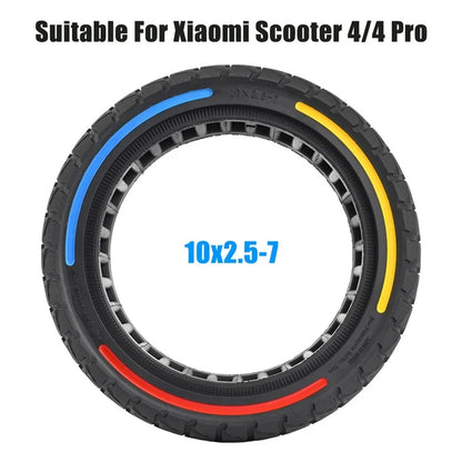 For Xiaomi Mi 4 / Mi 4 Pro Electric Scooter 10x2.5-7-Inch Replacement Rubber Tire Anti-Slip E-Scooter Wheel