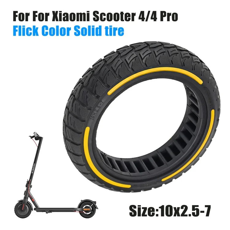 For Xiaomi Mi 4 / Mi 4 Pro Electric Scooter 10x2.5-7-Inch Replacement Rubber Tire Anti-Slip E-Scooter Wheel