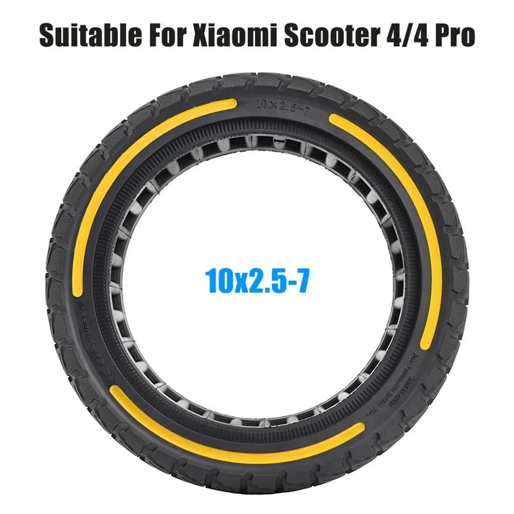 For Xiaomi Mi 4 / Mi 4 Pro Electric Scooter 10x2.5-7-Inch Replacement Rubber Tire Anti-Slip E-Scooter Wheel