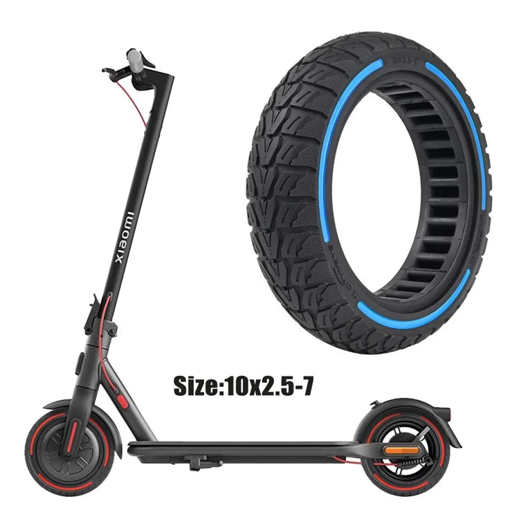 For Xiaomi Mi 4 / Mi 4 Pro Electric Scooter 10x2.5-7-Inch Replacement Rubber Tire Anti-Slip E-Scooter Wheel