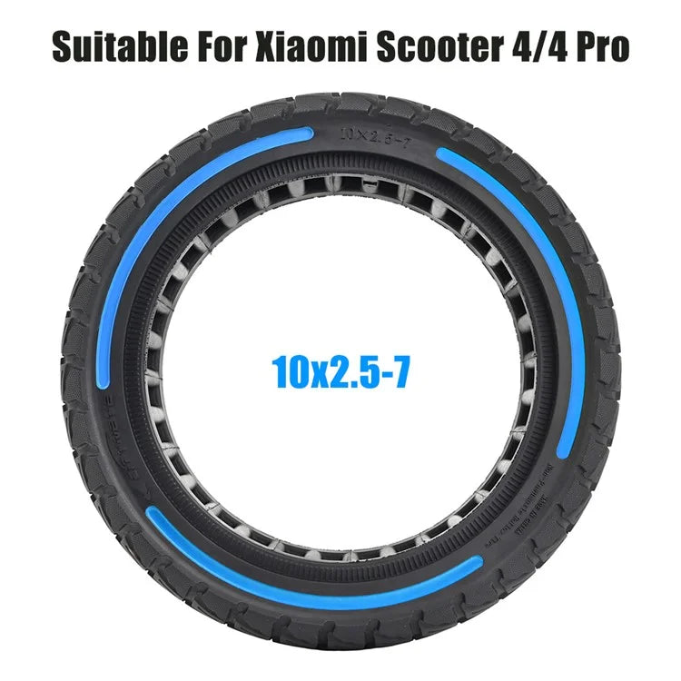 For Xiaomi Mi 4 / Mi 4 Pro Electric Scooter 10x2.5-7-Inch Replacement Rubber Tire Anti-Slip E-Scooter Wheel