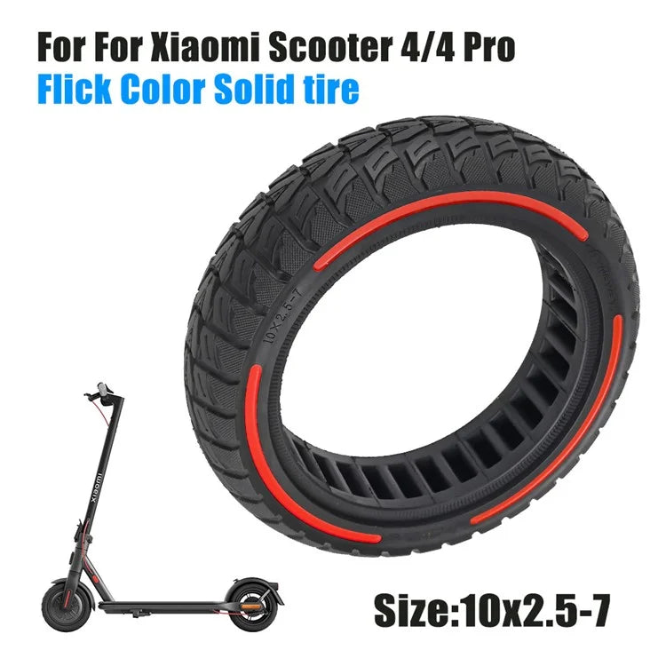 For Xiaomi Mi 4 / Mi 4 Pro Electric Scooter 10x2.5-7-Inch Replacement Rubber Tire Anti-Slip E-Scooter Wheel