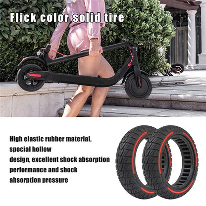 For Xiaomi Mi 4 / Mi 4 Pro Electric Scooter 10x2.5-7-Inch Replacement Rubber Tire Anti-Slip E-Scooter Wheel